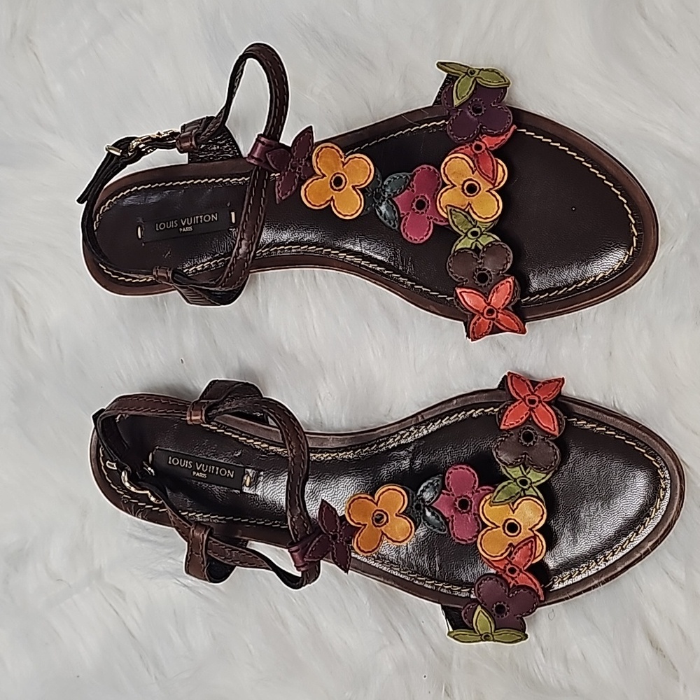 Louis Vuitton flower sandals